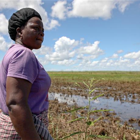 Angelina, 39, knows firsthand how the climate crisis and humanitarian disasters hit women and girls hardest.